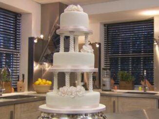 Traditional wedding cake