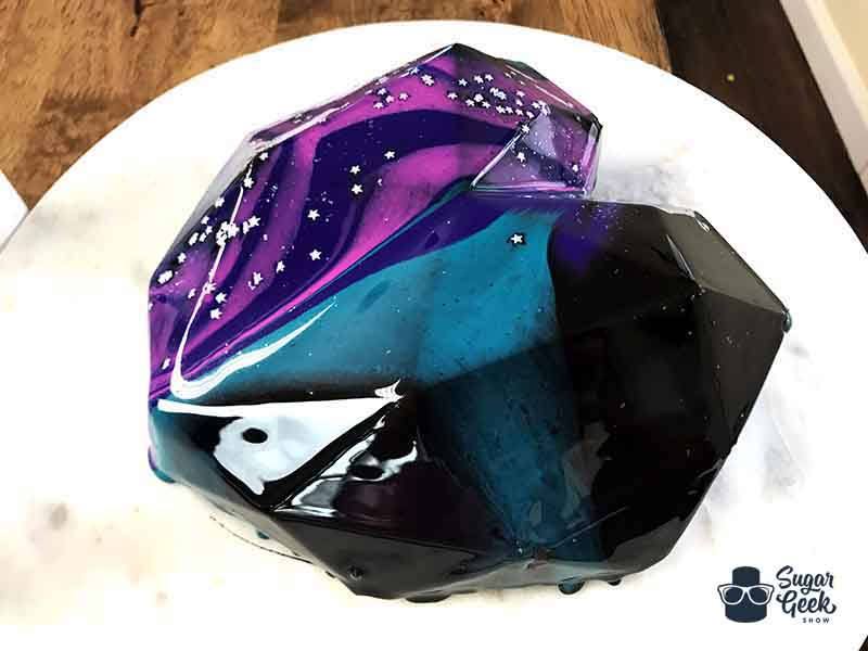 gâteau miroir galaxie
