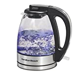 Bouilloire électrique en verre Hamilton Beach, bouilloire et chauffe-eau, 1 L, sans fil