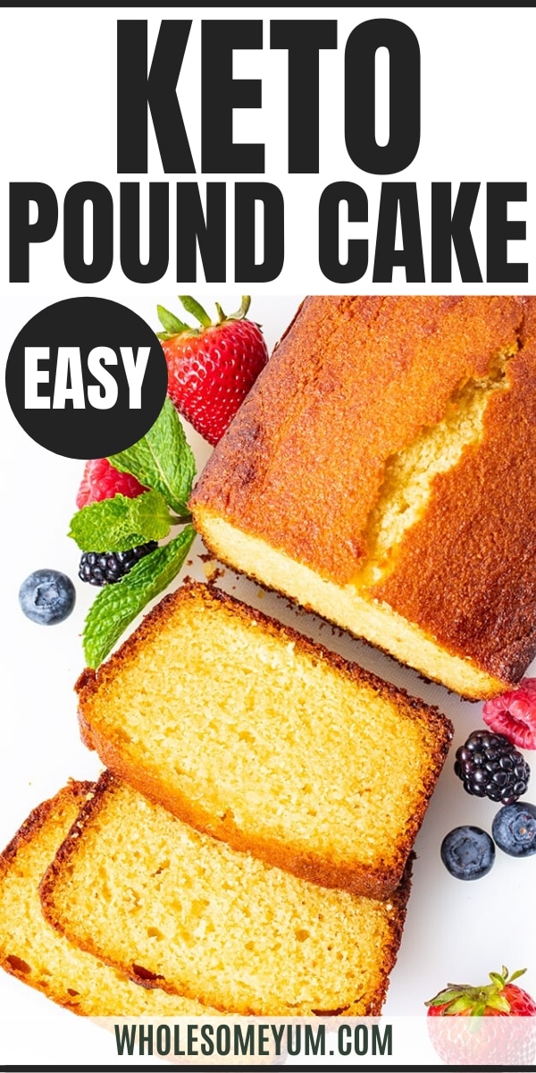 gâteau quatre-quarts à la farine d'amande céto - pinterest