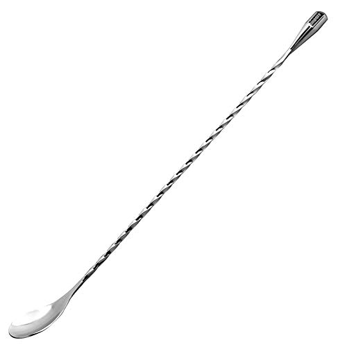 Hiware LZS13B Cuillère à mélanger en acier inoxydable de 12 pouces, cuillère à shaker à cocktail en forme de spirale