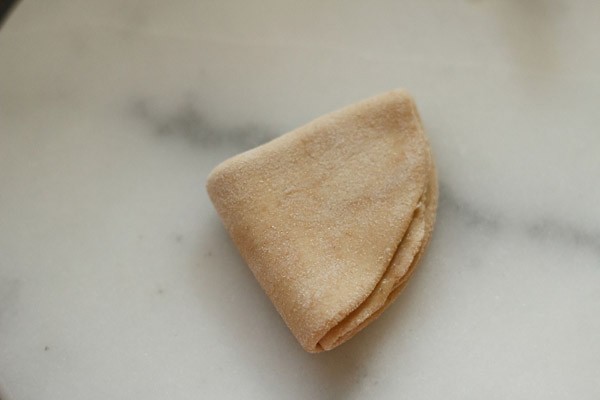 paratha plié enroulé