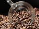 Beaucoup de café Trombetta retiré