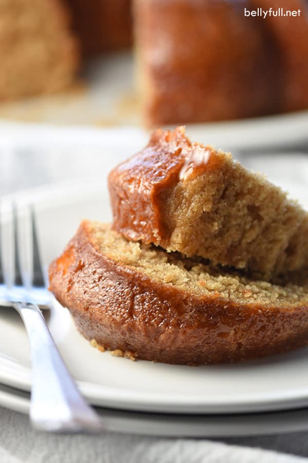 Simple Cinnamon Cake sliced