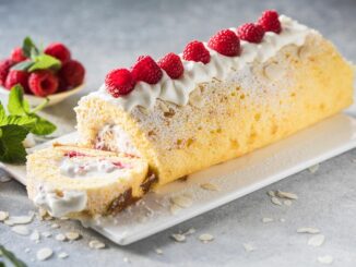 Easy Vanilla Raspberry Roll Cake Recipe Will Impress Holiday Guests